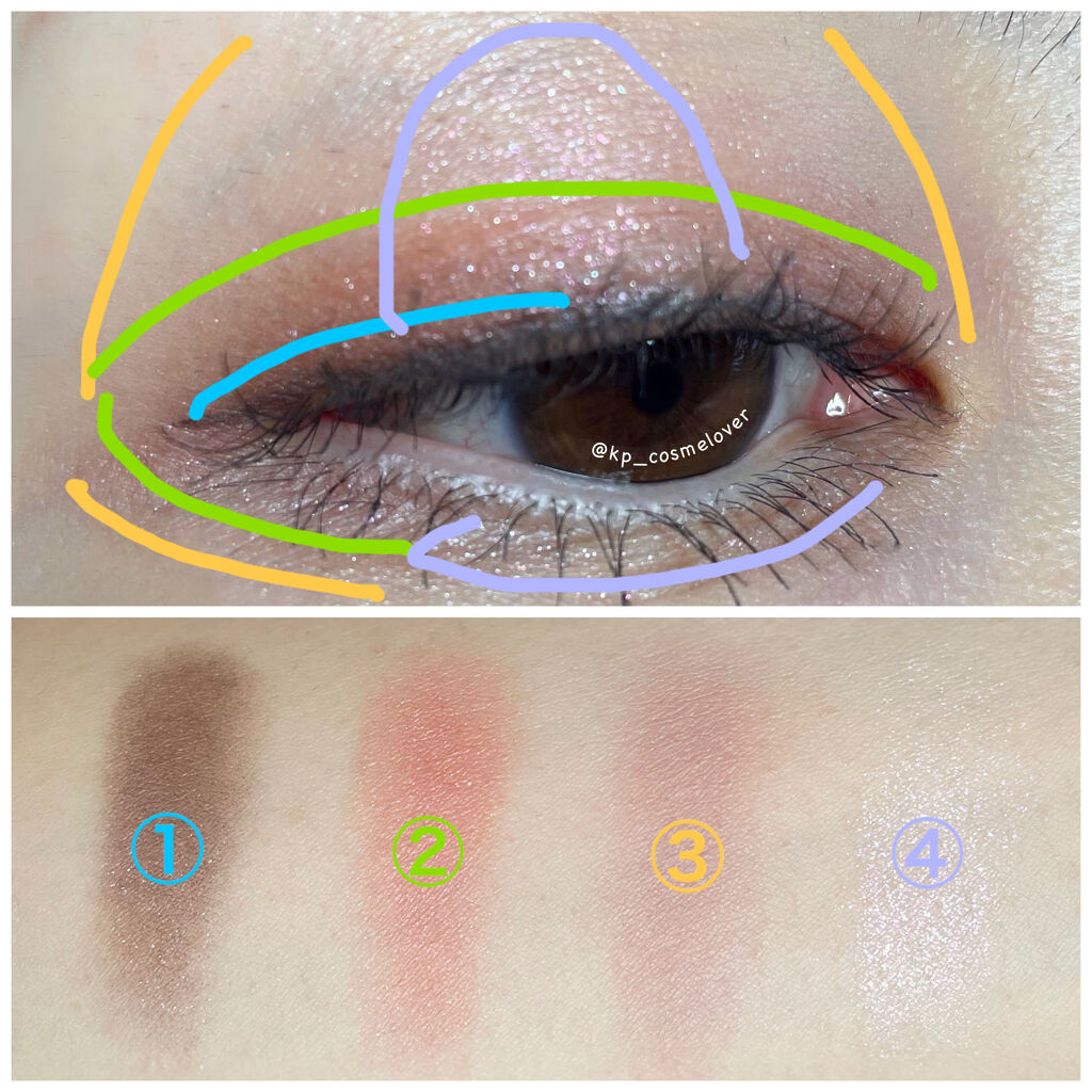 シグニチャー カラー アイズ 105 宵汐空 -YOISEKISORA/SUQQU/アイシャドウパレットを使ったクチコミ（2枚目）