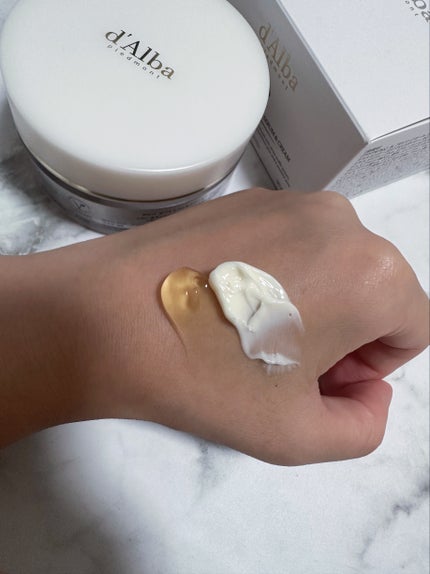 ホワイトトリュフダブルセラムアンドクリーム/ダルバ/フェイスクリームを使ったクチコミ(4枚目)