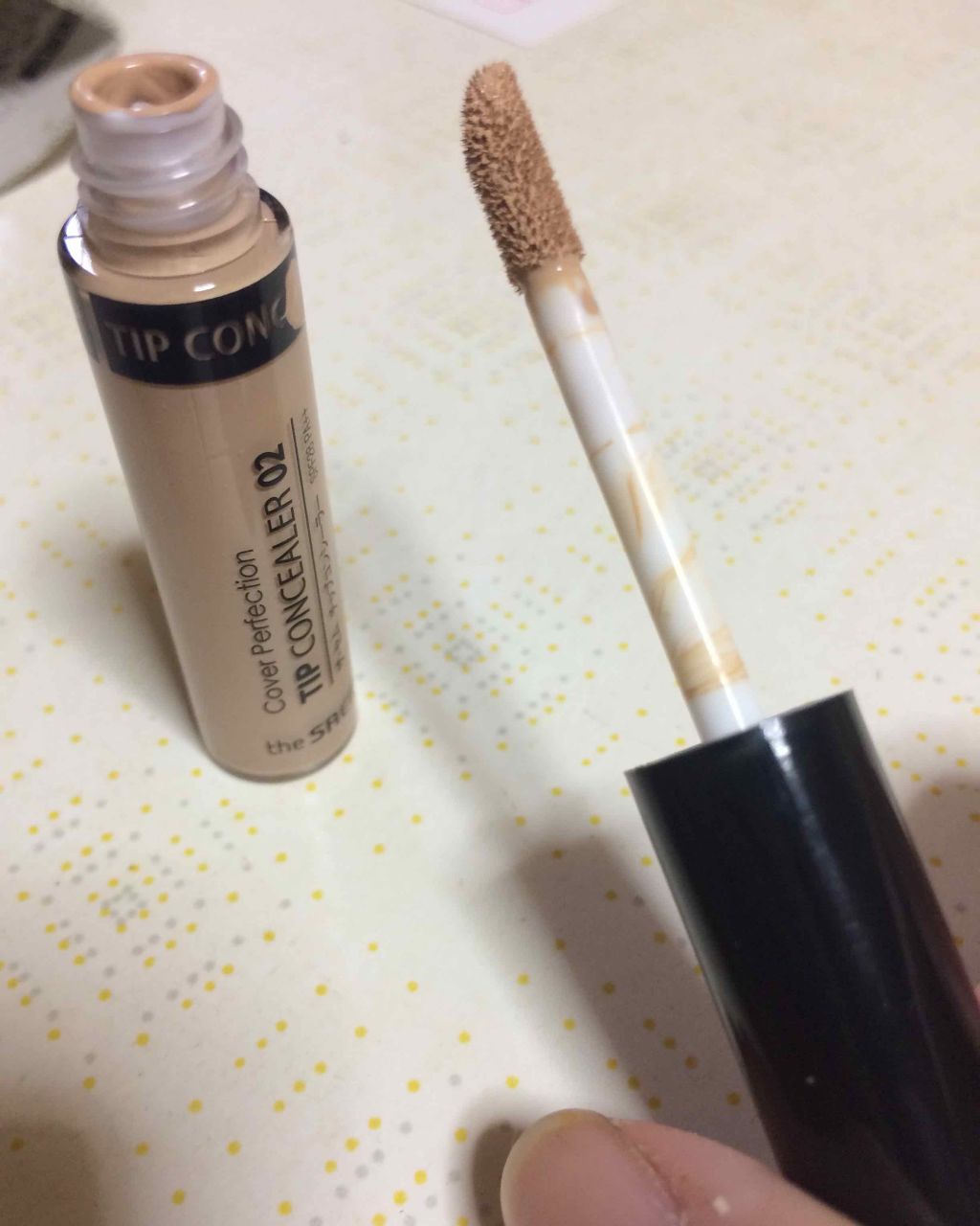 カバーパーフェクション チップコンシーラー/the SAEM/リキッドコンシーラーを使ったクチコミ(2枚目)