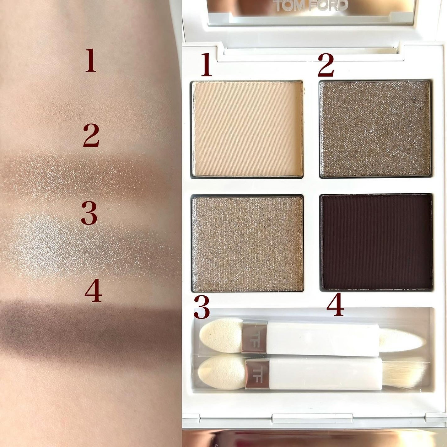 ソレイユ アイ カラー クォード/TOM FORD BEAUTY/アイシャドウパレットを使ったクチコミ(2枚目)