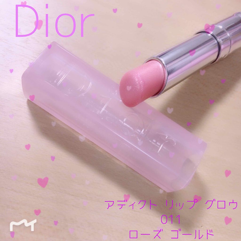 【旧】ディオール アディクト リップ グロウ 011 ローズゴールド/Dior/リップケアを使ったクチコミ（1枚目）
