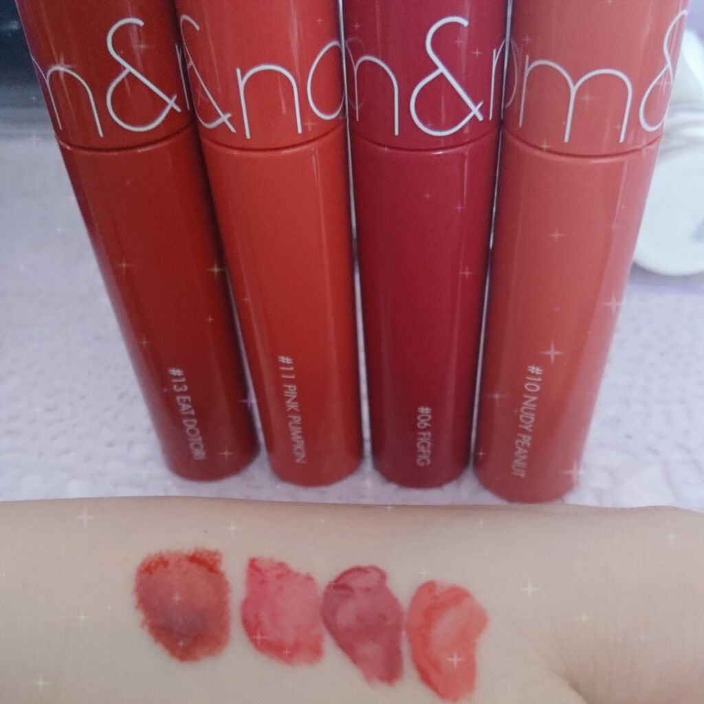 ジューシーラスティングティント/rom&nd/リップティントを使ったクチコミ(1枚目)