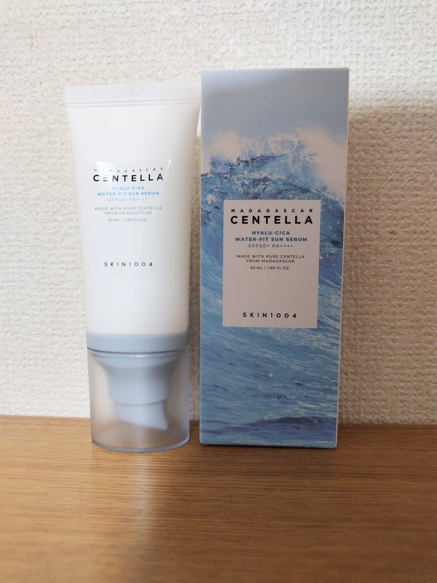 ヒアルーシカ ウォーターフィット サンセラム/SKIN1004/日焼け止めローションを使ったクチコミ(1枚目)