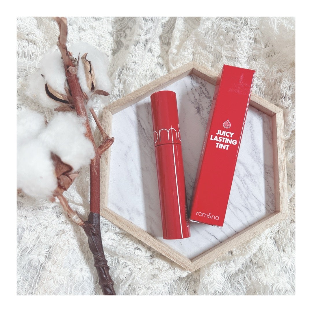 ジューシーラスティングティント/rom&nd/リップティントを使ったクチコミ(1枚目)