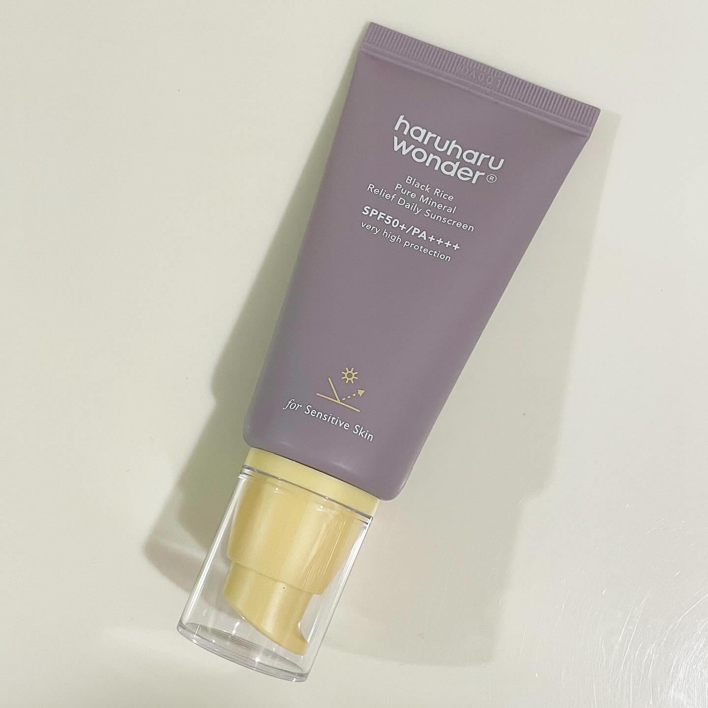 ブラックライス ピュア ミネラル リリーフ デイリー サンスクリーン/haruharu wonder/日焼け止めクリームを使ったクチコミ（2枚目）