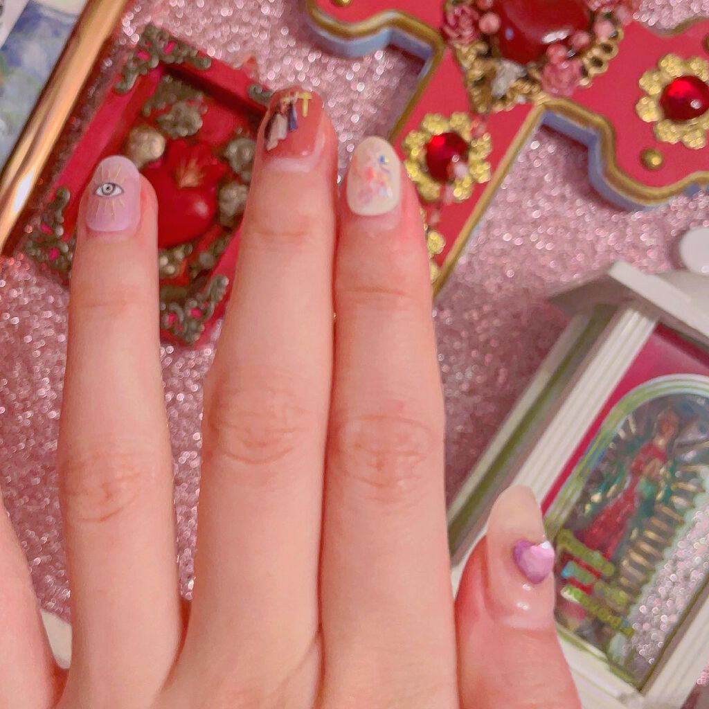 ネイルシール/DAISO/ネイルシールを使ったクチコミ(2枚目)