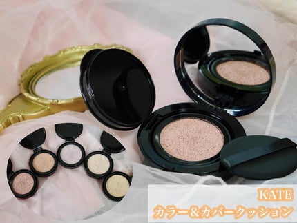 ケイト カラー&カバークッション 04 ペールバニラ(レフィル)/KATE/クッションファンデーションを使ったクチコミ(2枚目)