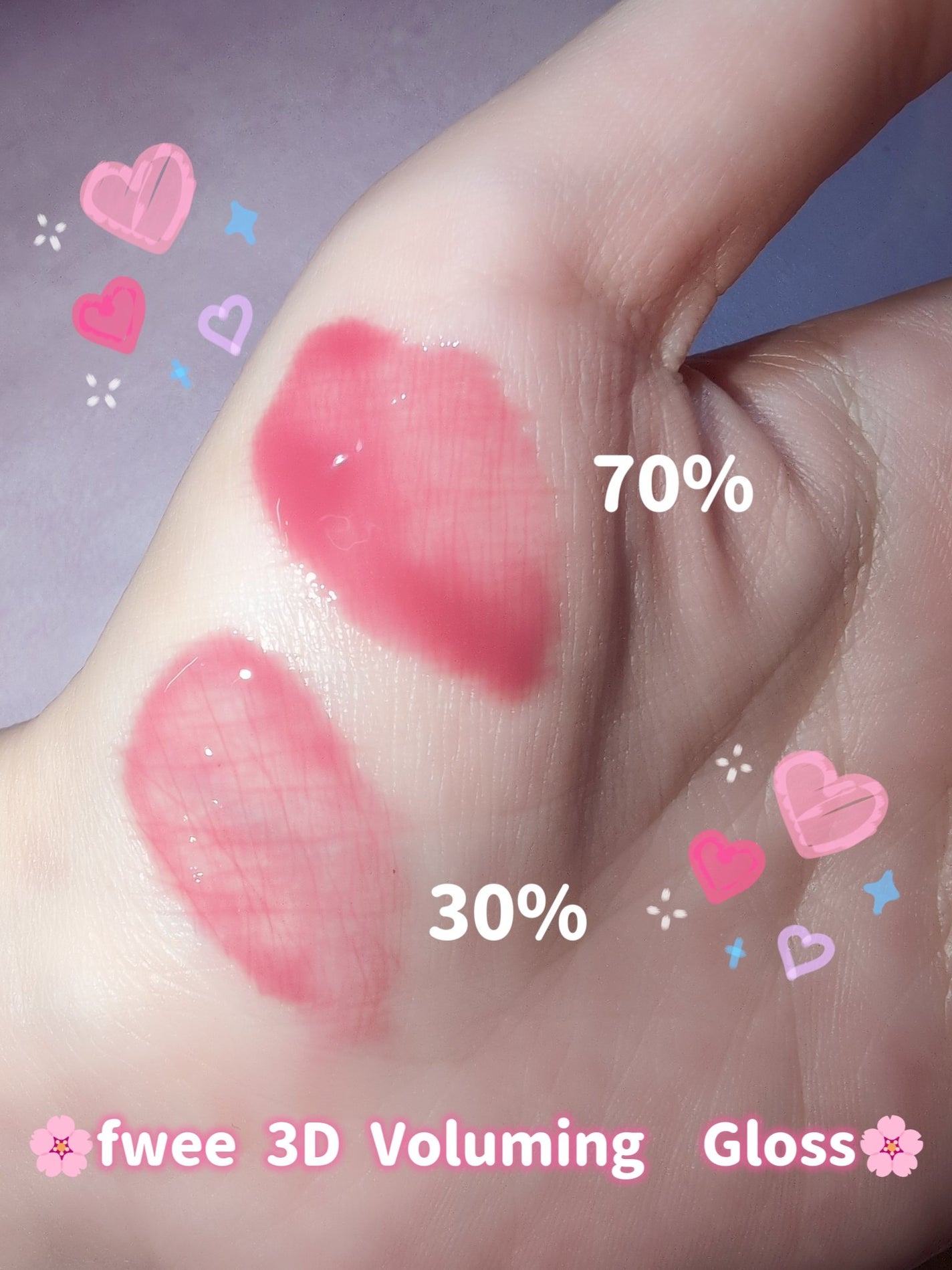 フィー 3Dボリューミンググロス/fwee/リップグロスを使ったクチコミ(2枚目)