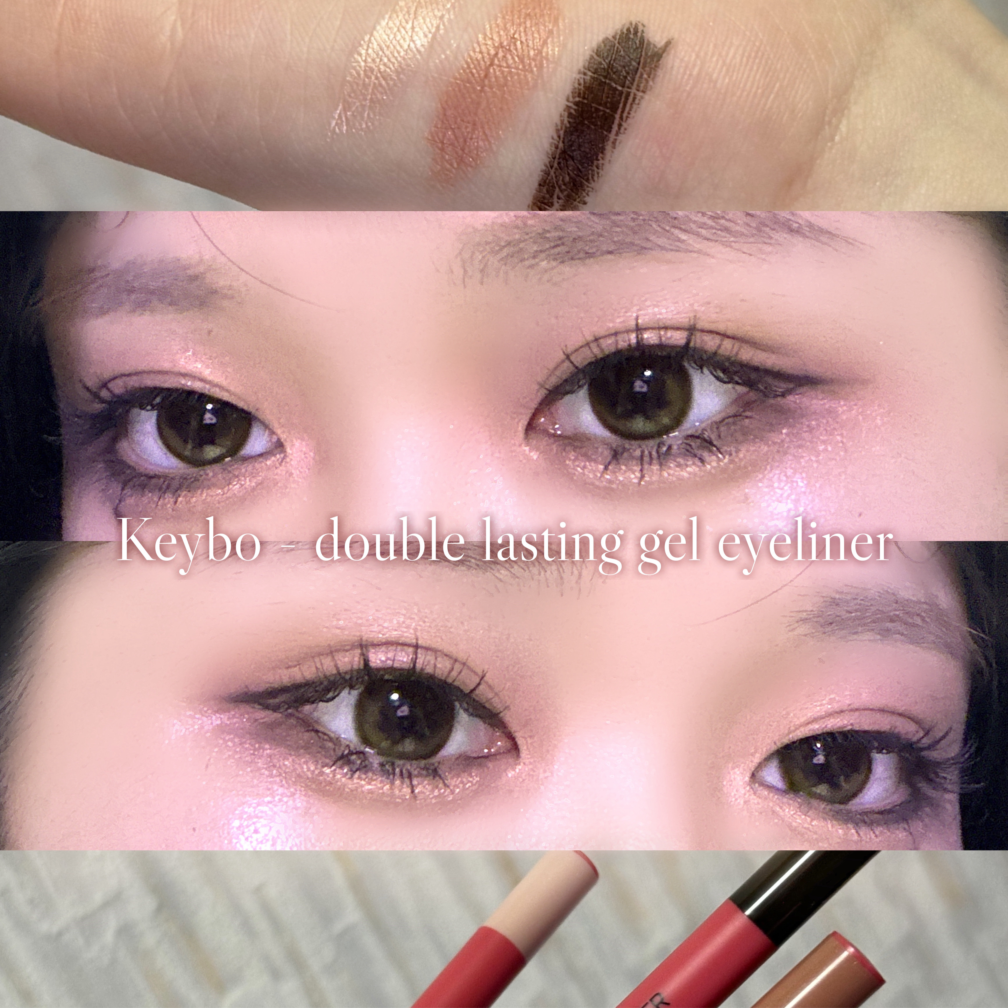 ダブルラスティングジェルライナー/keybo/ジェルアイライナーを使ったクチコミ（1枚目）