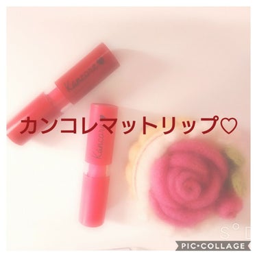 カンコレ マットリップスティック/DAISO/口紅を使ったクチコミ（1枚目）