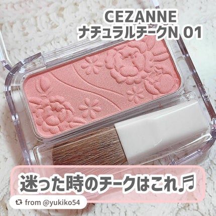 ナチュラル チークN/CEZANNE/パウダーチークを使ったクチコミ(1枚目)