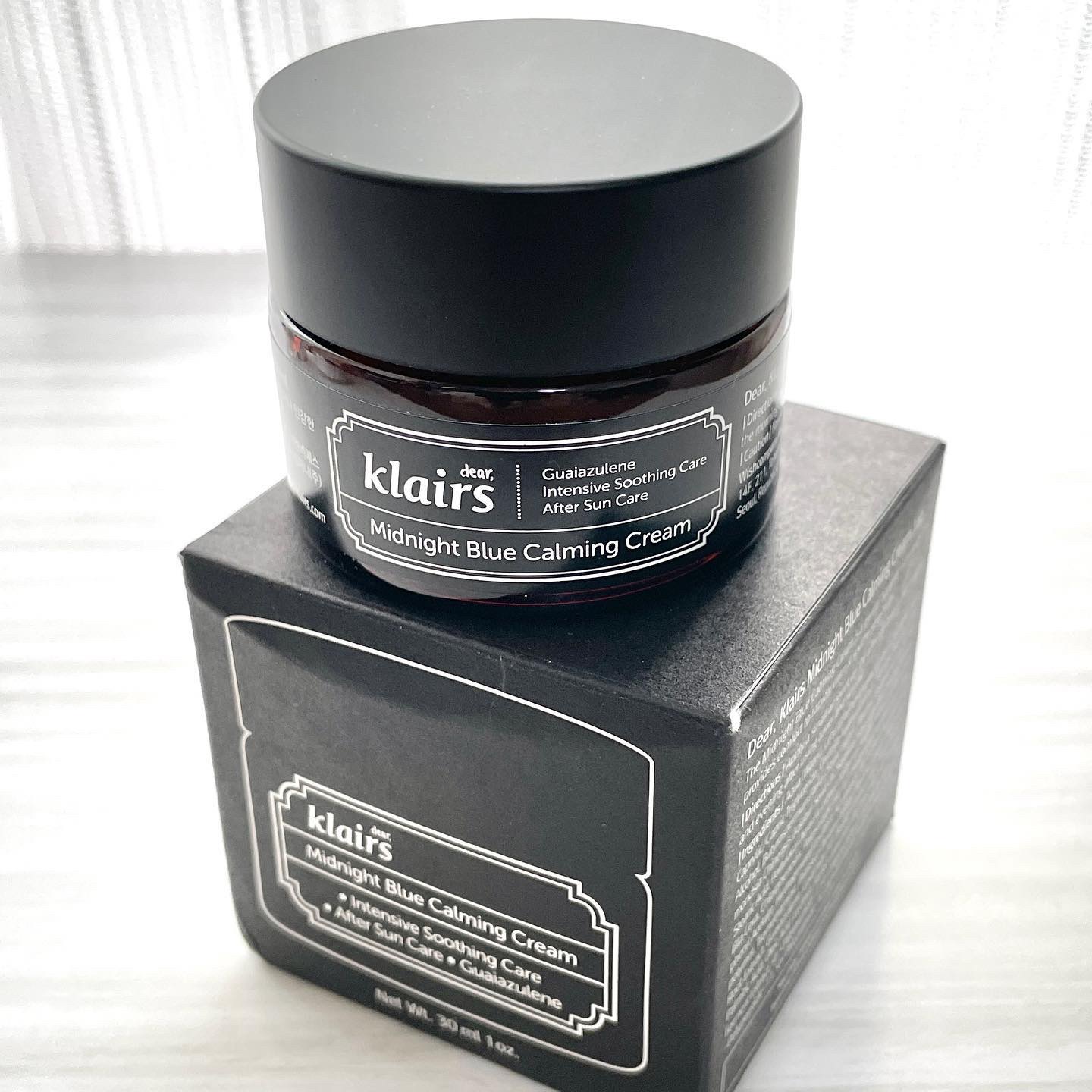 ミッドナイトブルーカーミングクリーム/Klairs/フェイスクリームを使ったクチコミ（1枚目）