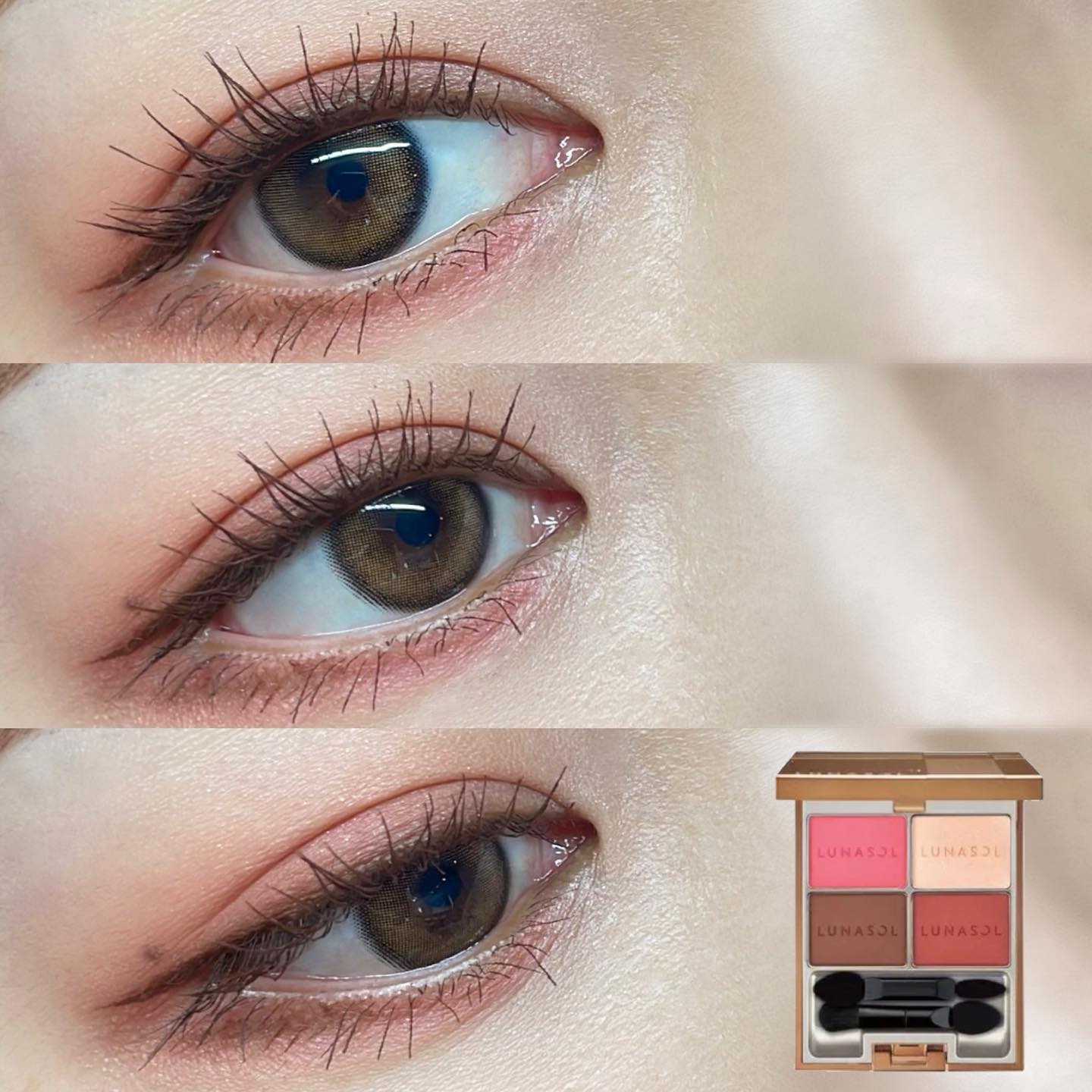 マカロングロウアイズ/LUNASOL/アイシャドウパレットを使ったクチコミ（1枚目）