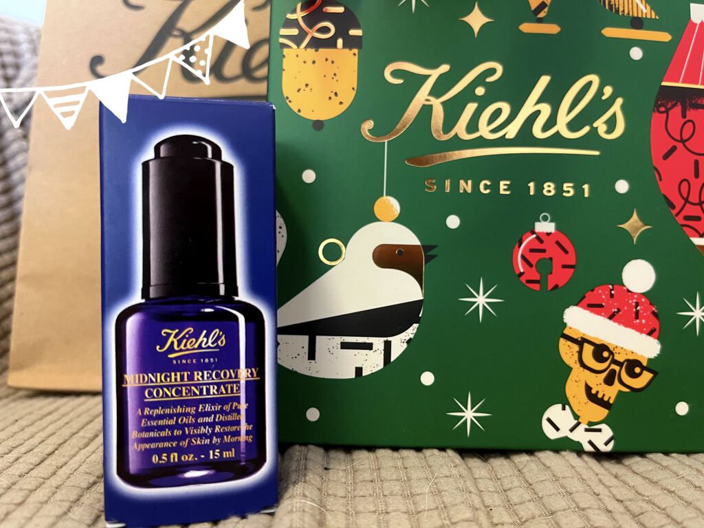 キールズ ミッドナイトボタニカル コンセントレート/Kiehl's/フェイスオイルを使ったクチコミ（1枚目）