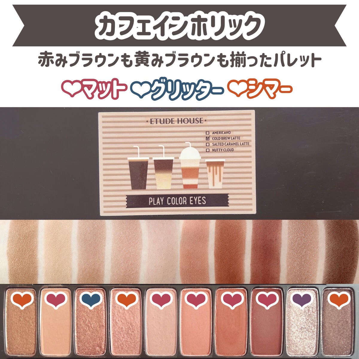 プレイカラー アイシャドウ/ETUDE/アイシャドウパレットを使ったクチコミ(3枚目)