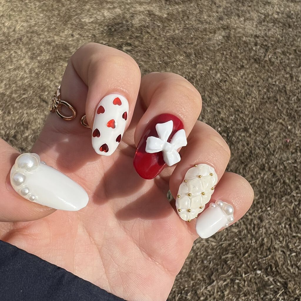 ネイルチップ/DAISO/ネイルチップ・パーツを使ったクチコミ（2枚目）