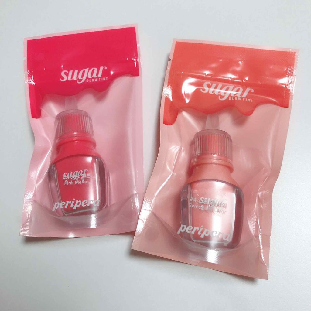 シュガー グロウ ティント/PERIPERA/口紅を使ったクチコミ(1枚目)