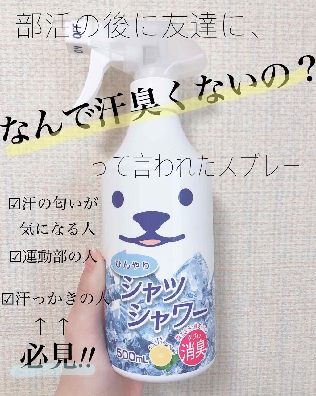 ひんやりシャツシャワー 無香料/ときわ商会/その他を使ったクチコミ(1枚目)