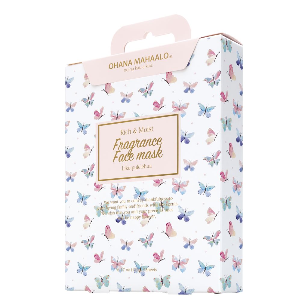 オハナ・マハロ　フレグランスフェイスマスク  7枚入り リコ プレレフア