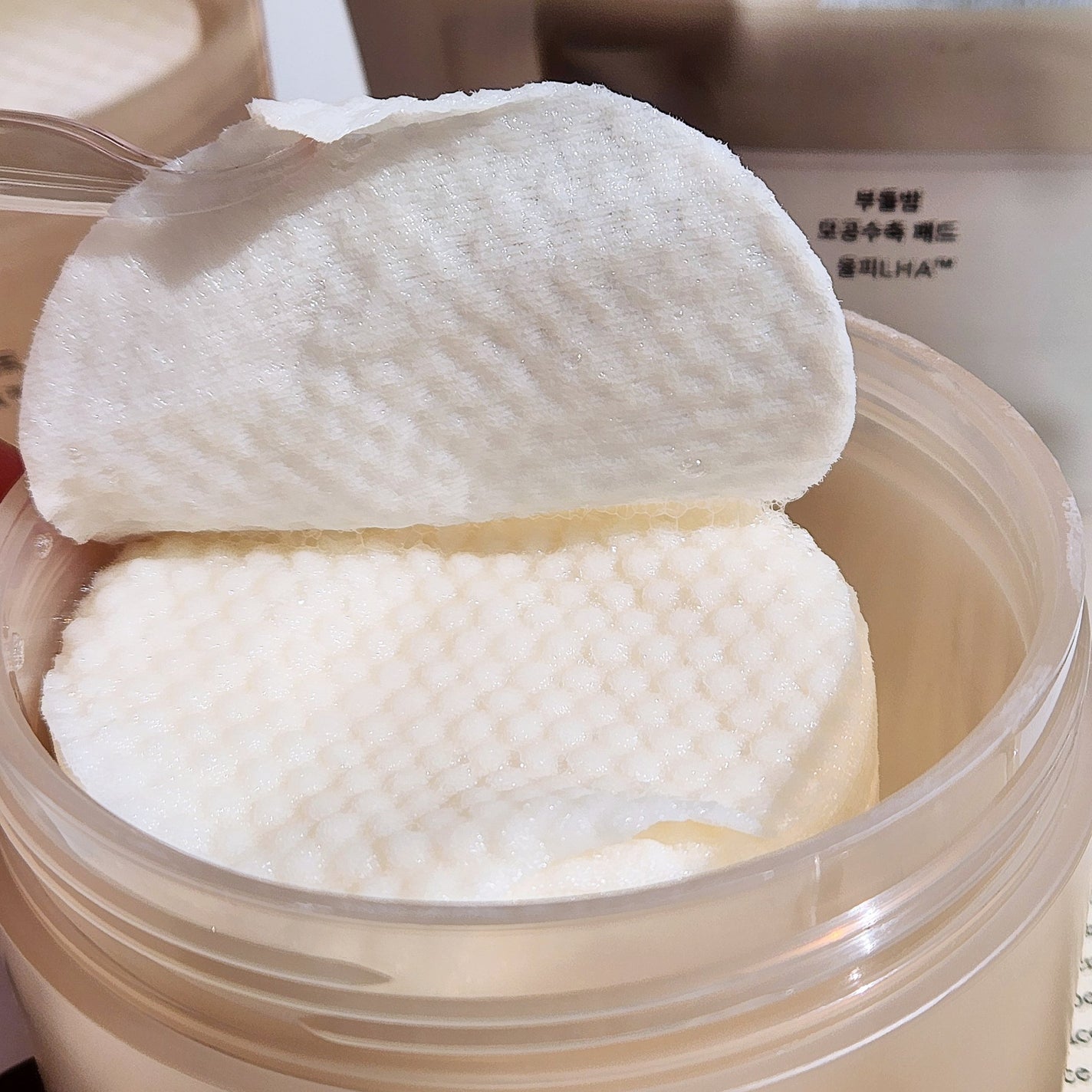 角質スッキリ毛穴パッド/HANYUL(ハンユル)/トナーパッドを使ったクチコミ(4枚目)