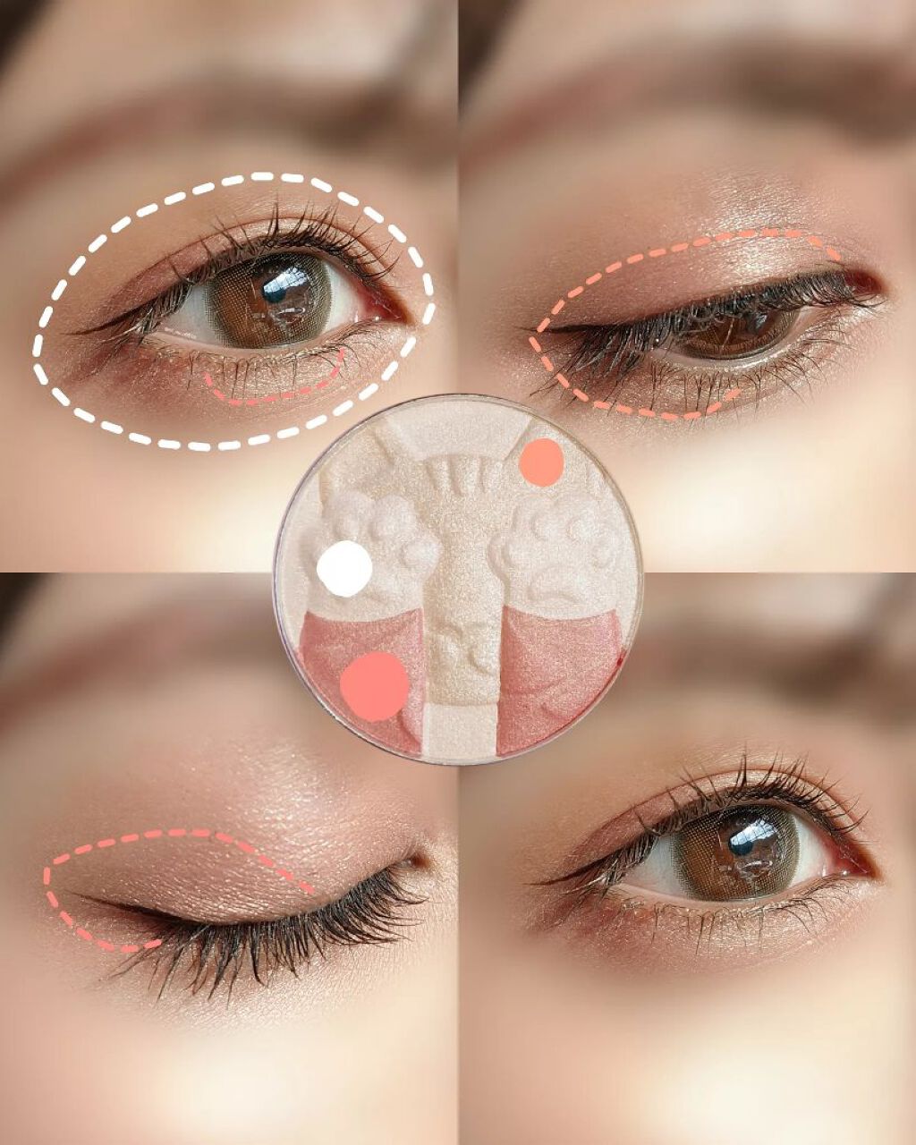 キャットハイライティングブラッシュ/ZEESEA/パウダーハイライトを使ったクチコミ(4枚目)