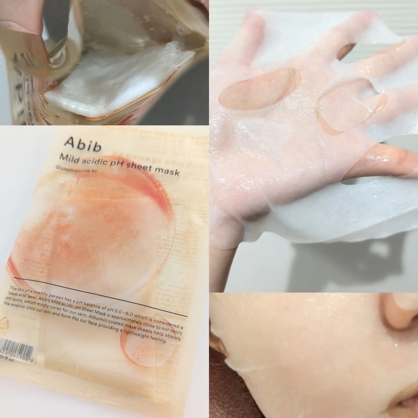 アビブ　弱酸性pHシートマスク  グルタチオンソームフィット/Abib /シートマスク・パックを使ったクチコミ（3枚目）