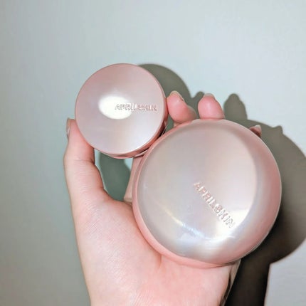 ハイパーカバーフィットクッション ピンク(桜エディション)/APRILSKIN/クッションファンデーションを使ったクチコミ(5枚目)