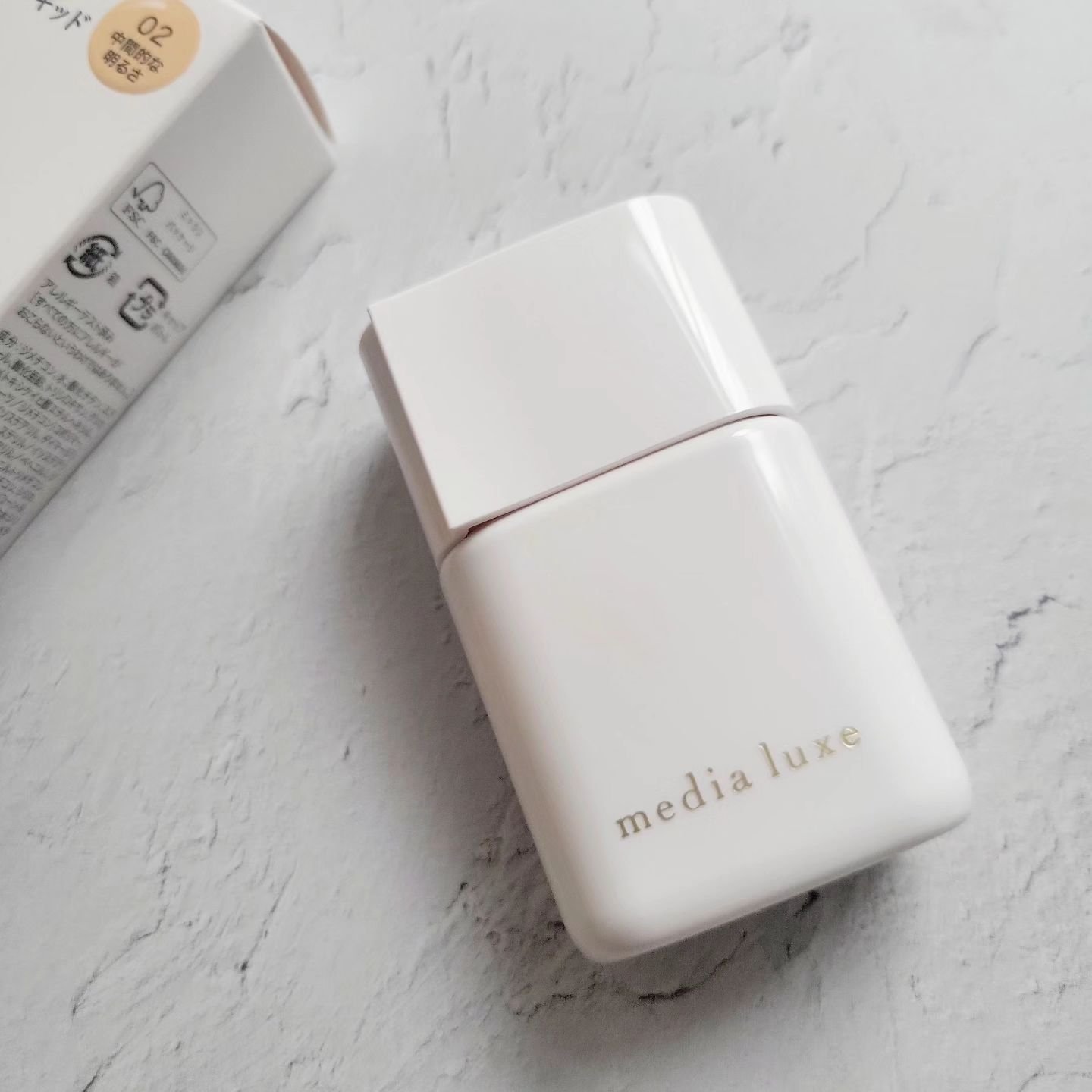 リキッドファンデーション/media luxe/リキッドファンデーションを使ったクチコミ（1枚目）