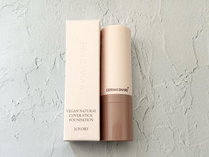 ヴィーガンナチュラルカバースティックファンデーション/DERMASHARE/その他ファンデーションを使ったクチコミ(1枚目)
