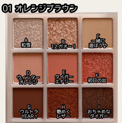 ムジークタイガープレイカラーアイズ/ETUDE/アイシャドウパレットを使ったクチコミ(3枚目)