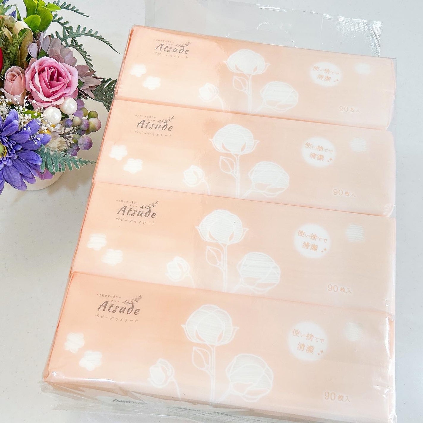 Atsude ベビードライシート/AIRFRIC/ティッシュを使ったクチコミ(5枚目)