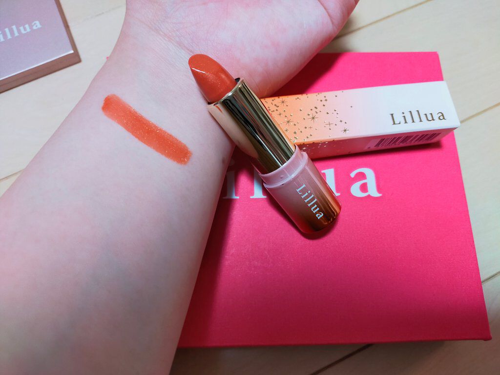 オイルリッチティント 05 アモオレンジ/Lillua/リップティントを使ったクチコミ（2枚目）