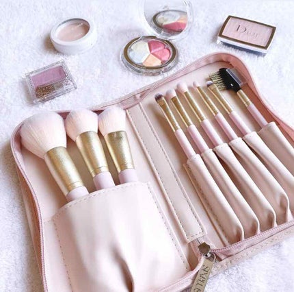 貴族のゴールド メイクブラシ11本セット 化粧ポーチ付き/SIXPLUS/メイクブラシを使ったクチコミ(1枚目)