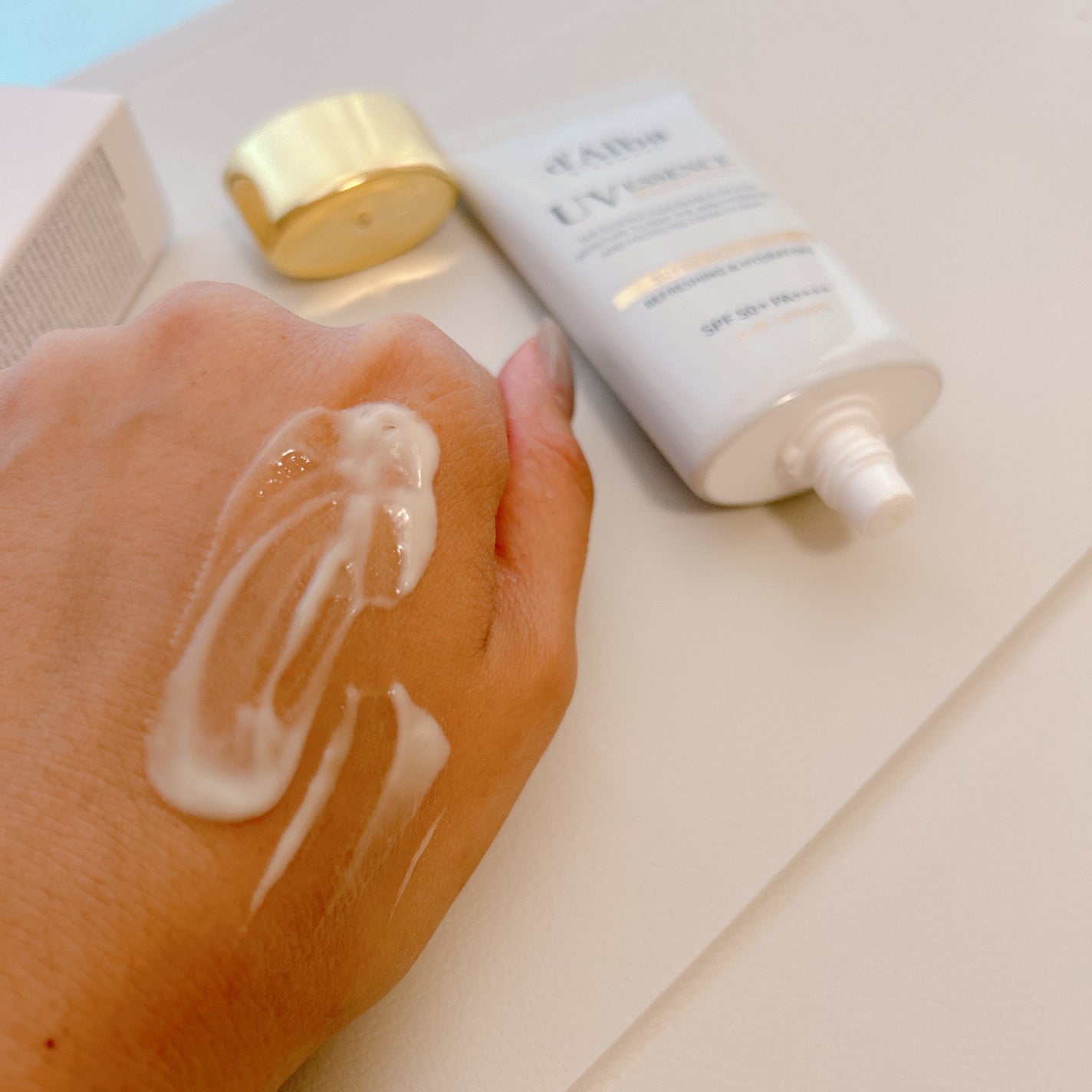 スーパーモイスチャーエッセンスサンクリーム/ダルバ/日焼け止めクリームを使ったクチコミ(3枚目)