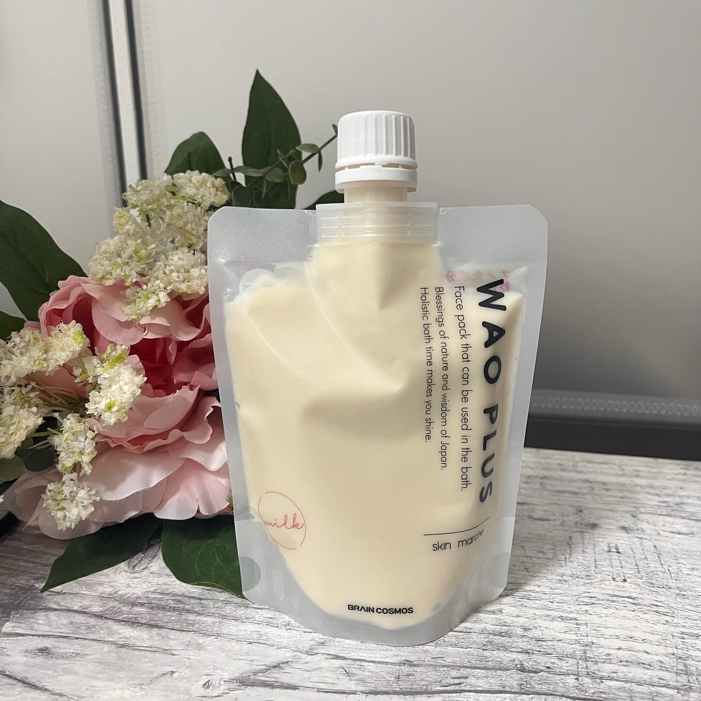 skinmarche WAOPLUS プラントベースミルクブースターマスク/ブレーンコスモス/洗い流すパック・マスクを使ったクチコミ(1枚目)