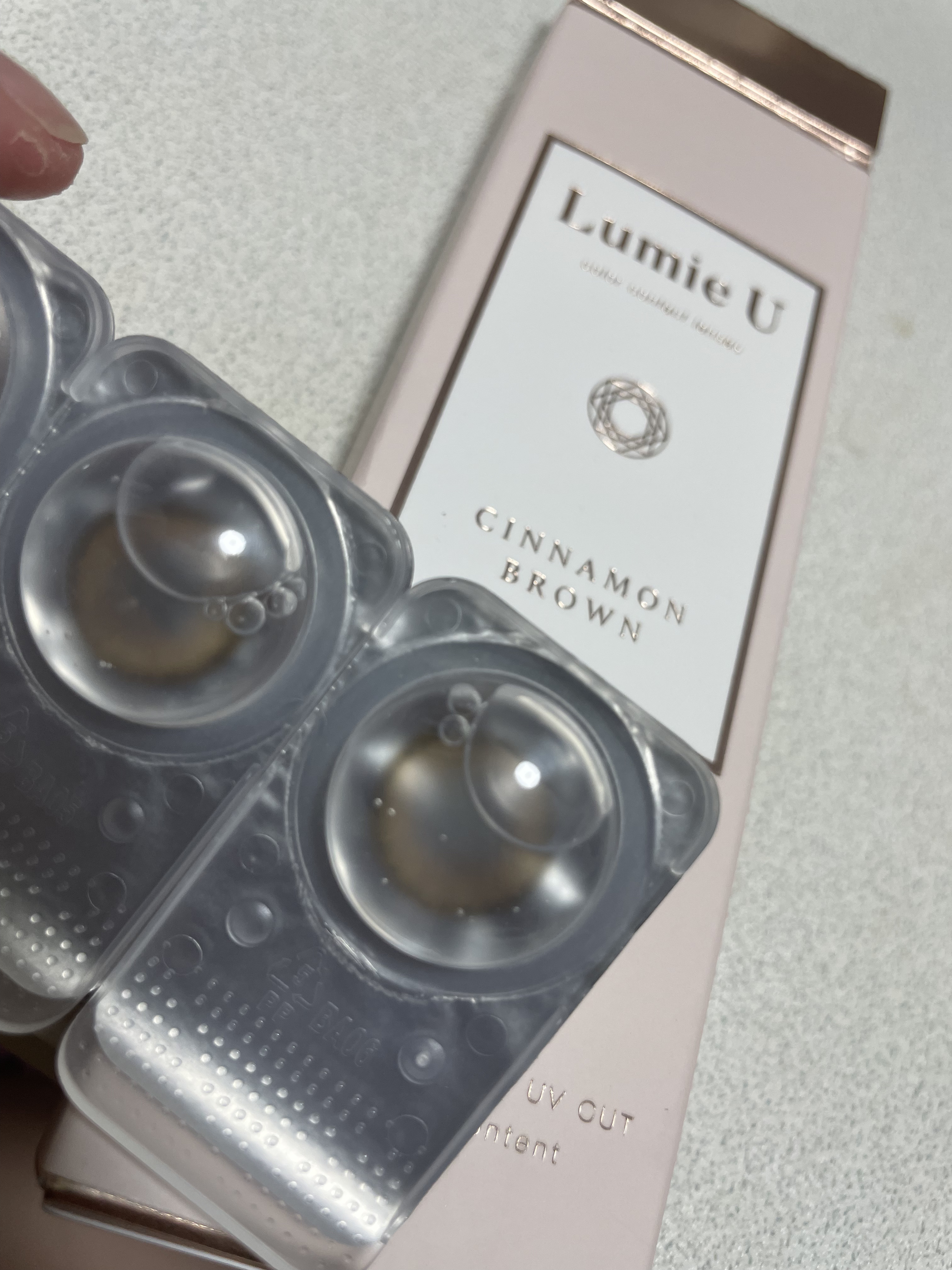 Lumie U 1day シナモンブラウン/Lumie U/ワンデー（１DAY）カラコンを使ったクチコミ（2枚目）