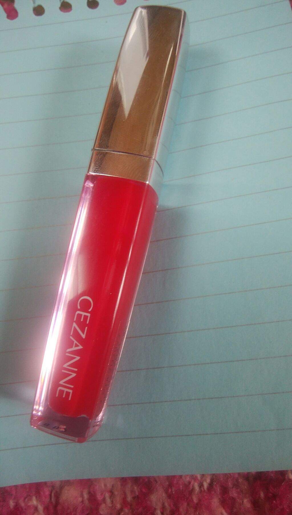 ジェルグロスリップ/CEZANNE/リップグロスを使ったクチコミ（1枚目）