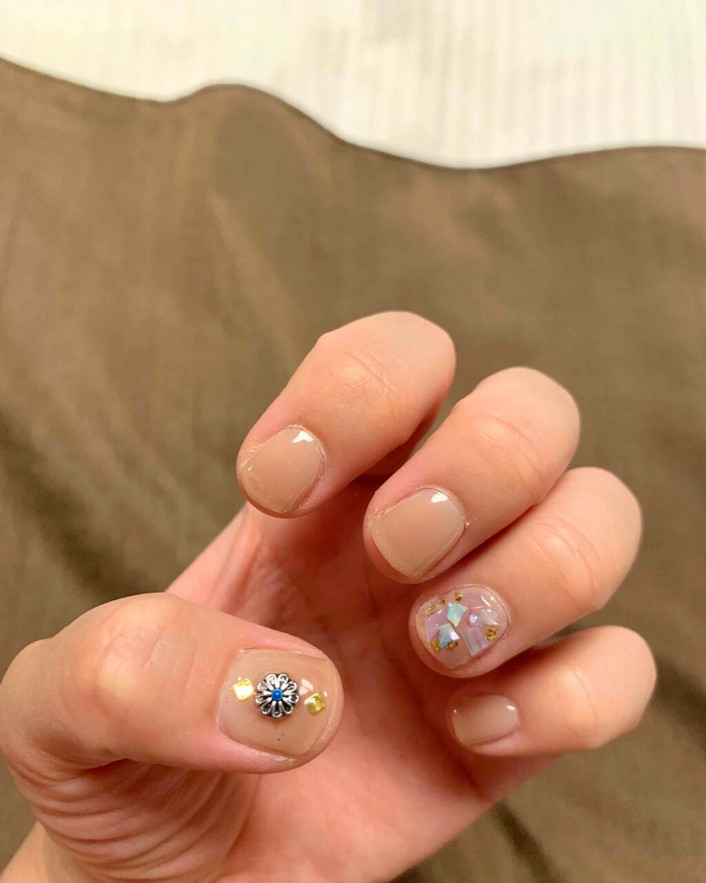 セミキュアジェルネイル(ハンド)/ohora/ネイルシールを使ったクチコミ(1枚目)