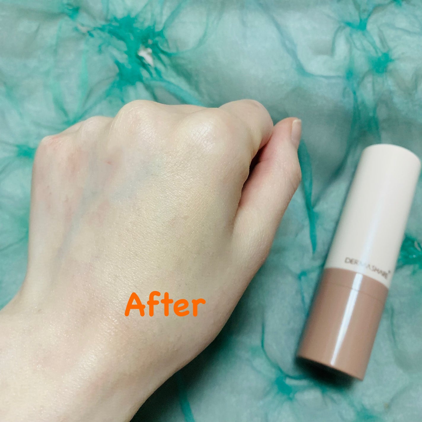 ヴィーガンナチュラルカバースティックファンデーション/DERMASHARE/その他ファンデーションを使ったクチコミ(6枚目)