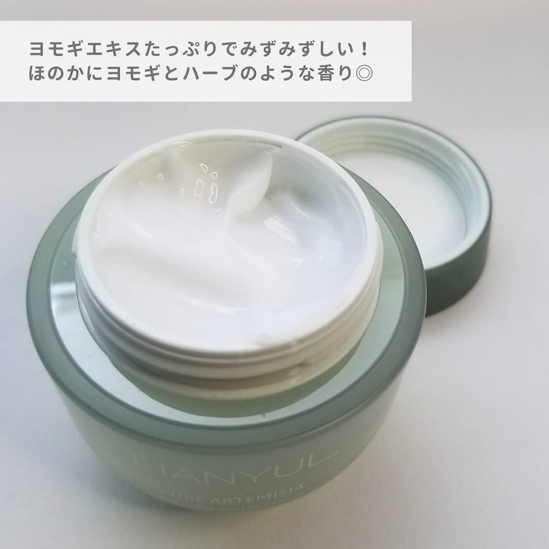 ピュアアルテミシア カーミングウォータークリーム/HANYUL(ハンユル)/フェイスクリームを使ったクチコミ(4枚目)