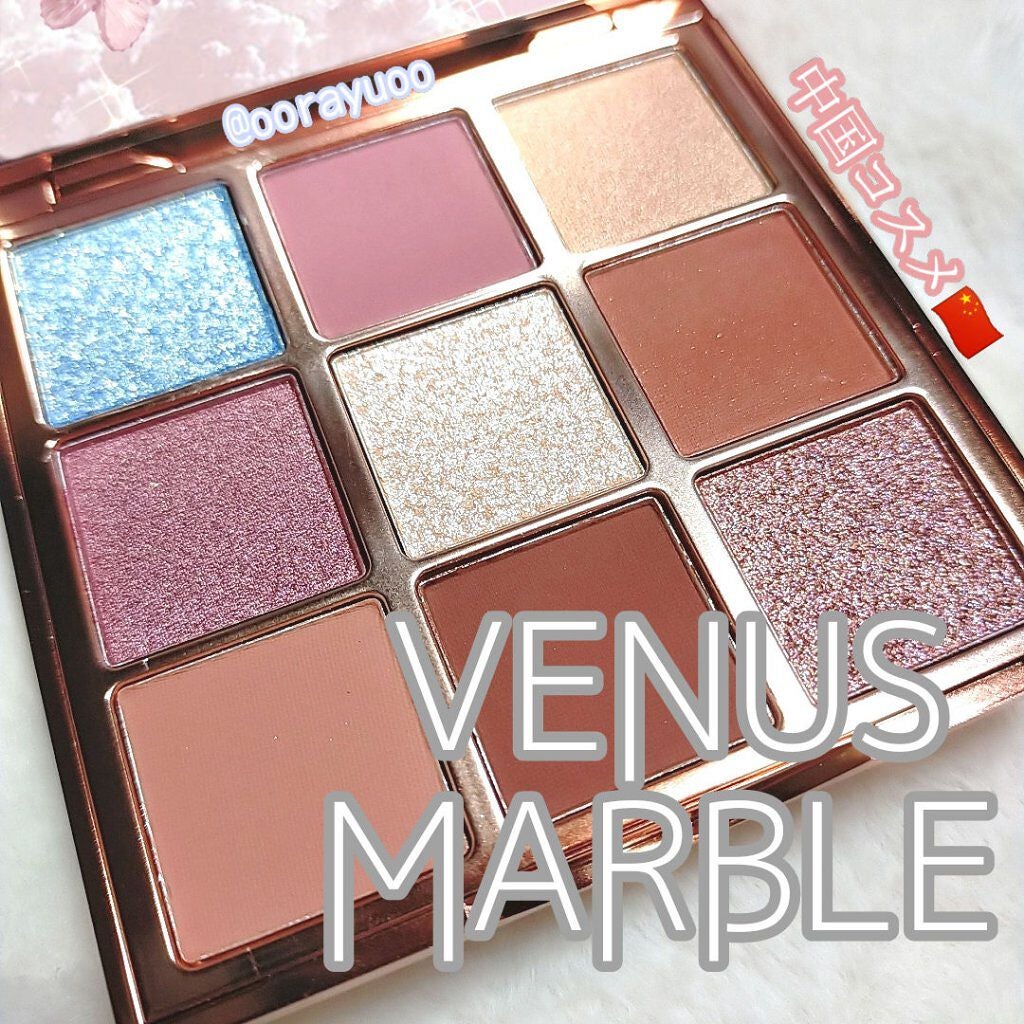 VenusMarble 9色アイシャドウパレット/Venus Marble/アイシャドウパレットを使ったクチコミ(1枚目)