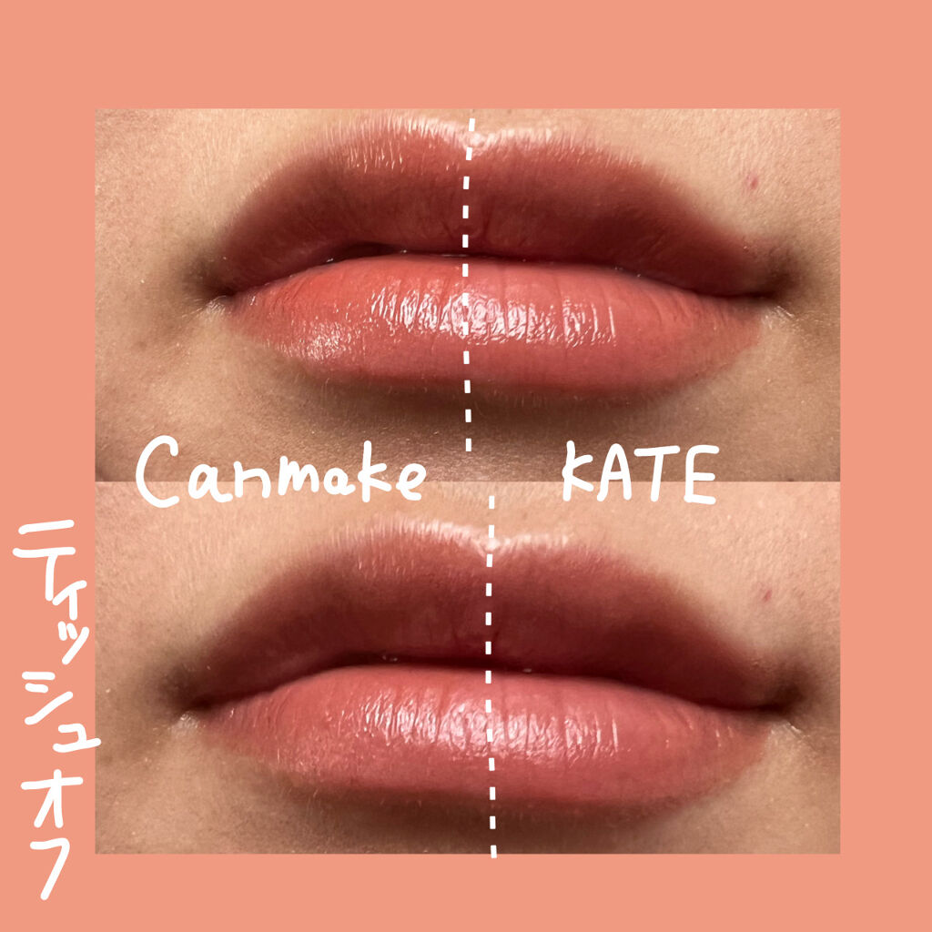 メルティールミナスルージュ（ティントタイプ）/キャンメイク/リップティントを使ったクチコミ（2枚目）