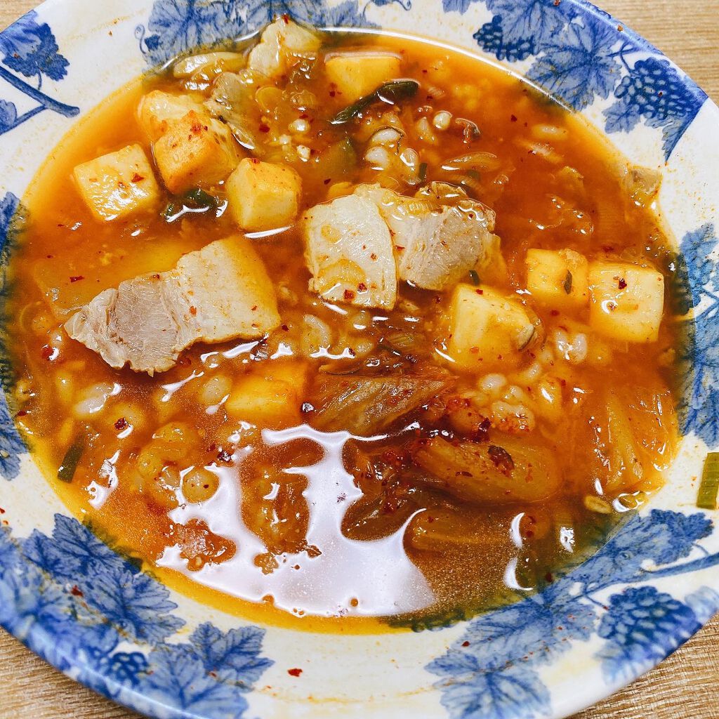 もち麦スープ/ラコックマルシェ/低糖質食品を使ったクチコミ(4枚目)