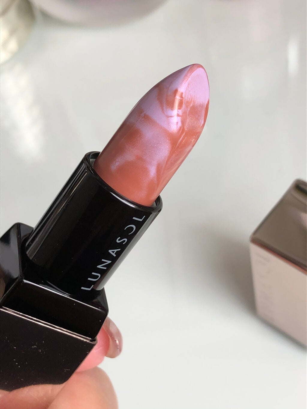 マージングカラーリップブラッシュ/LUNASOL/口紅を使ったクチコミ(3枚目)