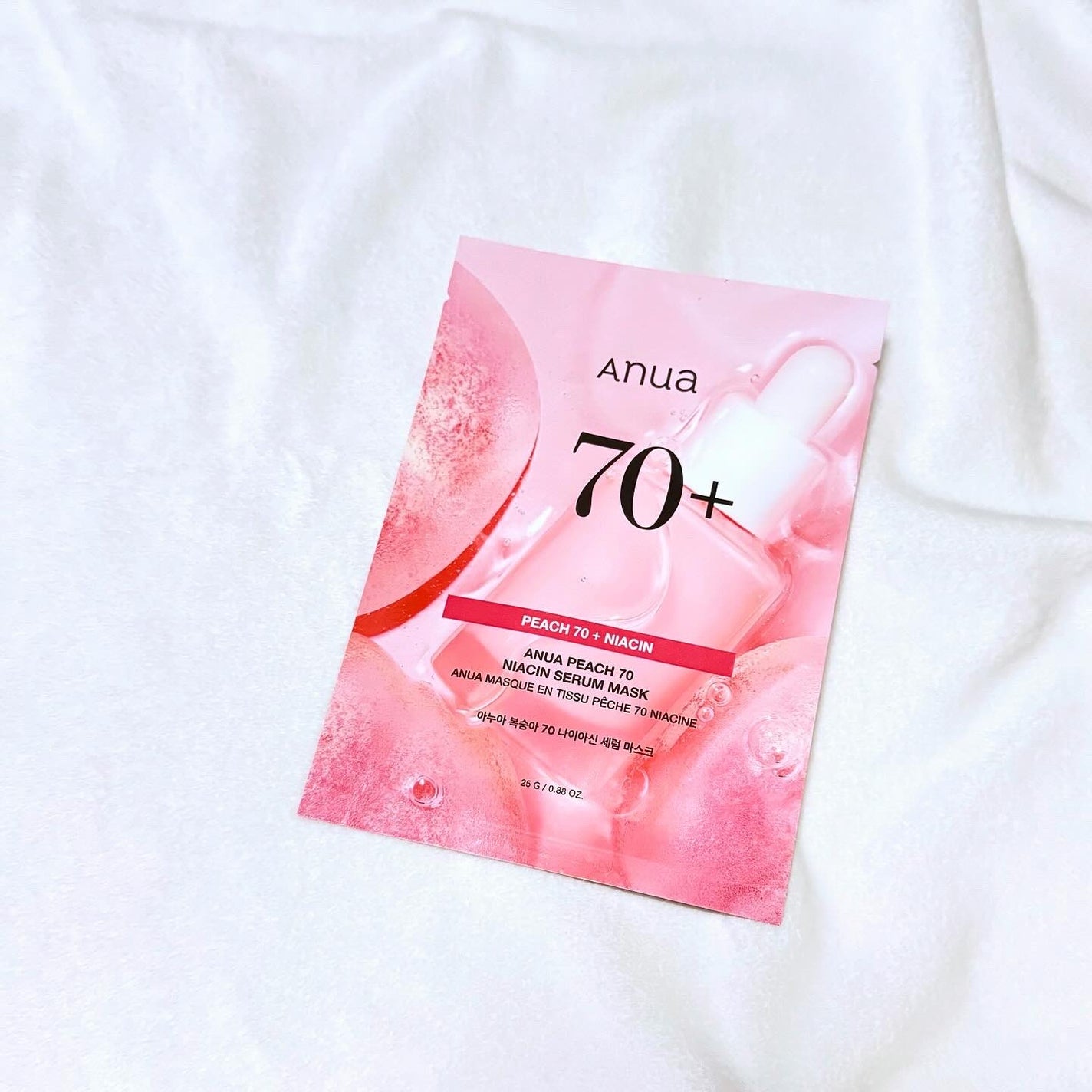 桃70%ナイアシンシートマスク/Anua/シートマスク・パックを使ったクチコミ(1枚目)