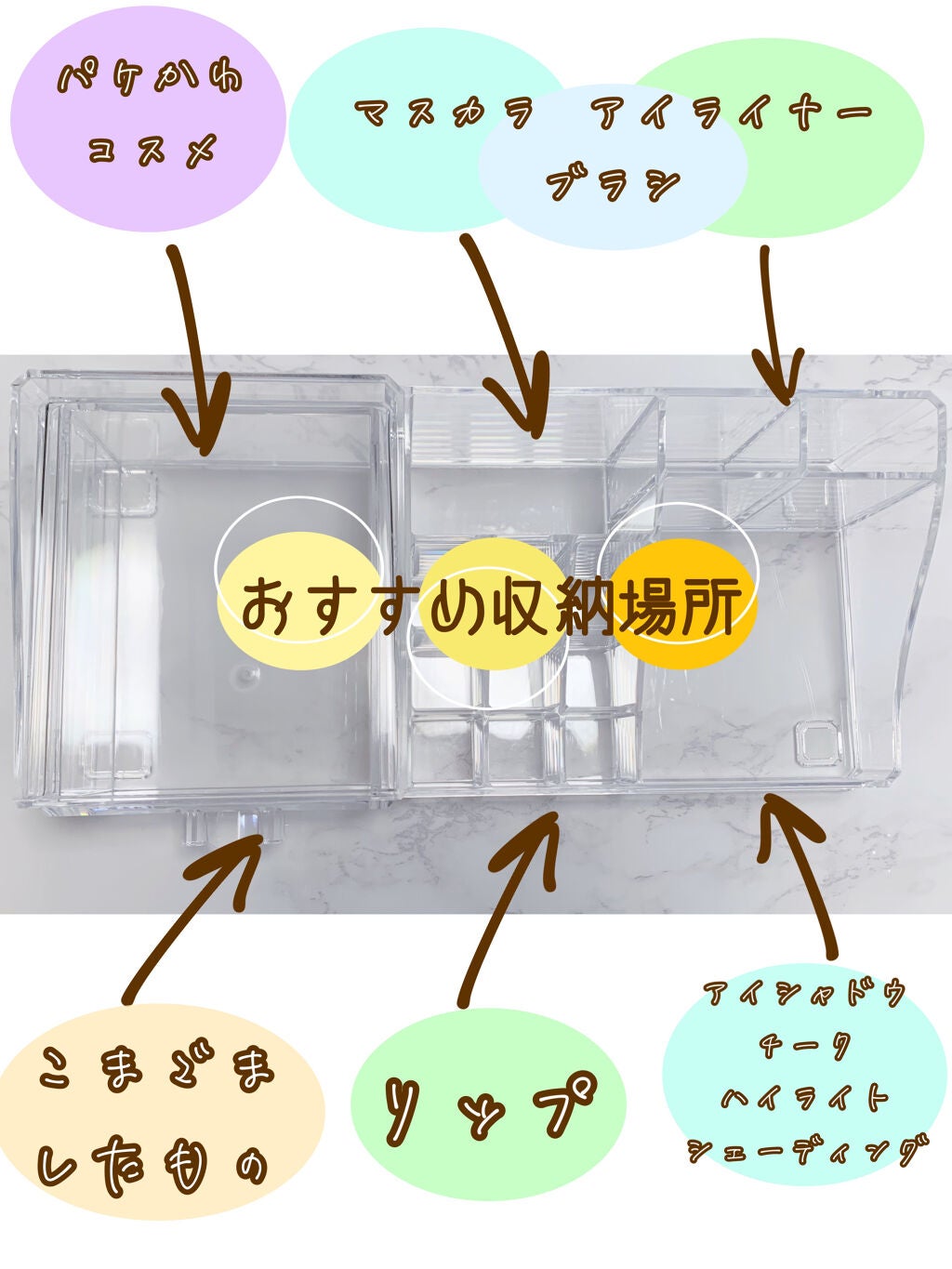 コスメ収納/DAISO/その他化粧小物を使ったクチコミ(5枚目)