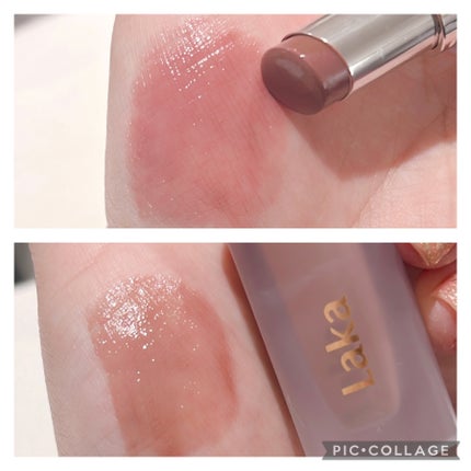 ボンディンググロウリップスティック/Laka/口紅を使ったクチコミ(2枚目)