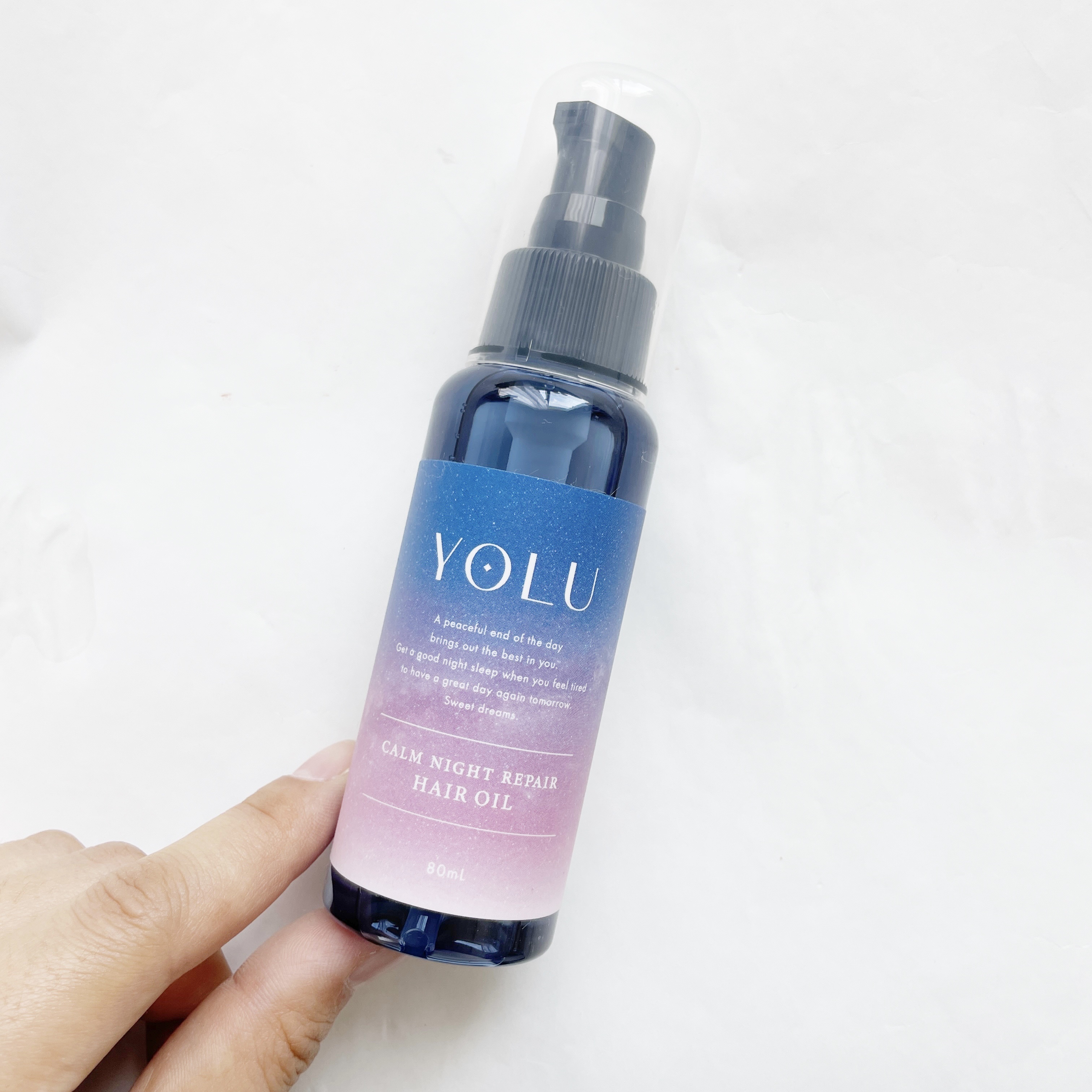 カームナイトリペアヘアオイル/YOLU/ヘアオイルを使ったクチコミ（2枚目）