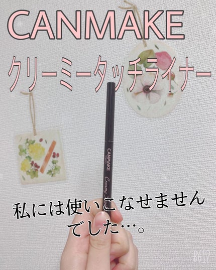 クリーミータッチライナー/キャンメイク/ジェルアイライナーを使ったクチコミ(1枚目)