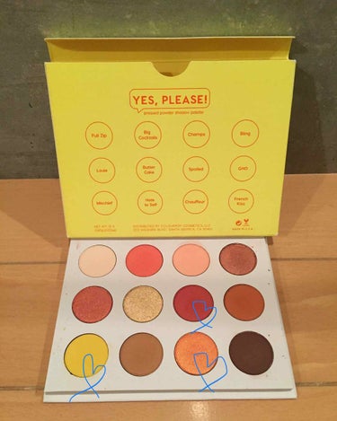 ColourPop Yes,Please! Shadow Paletteのクチコミ「一番最初にご紹介するのはカラーポップのYES,PLEASEパレット\( ˆoˆ )/
最近流行.....」（3枚目）